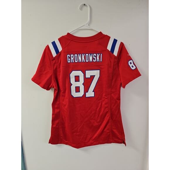 Nike NFL On Field Womens M Jersey New England Patriots #87 Rob Gronkowski SB LII - Picture 8 of 9